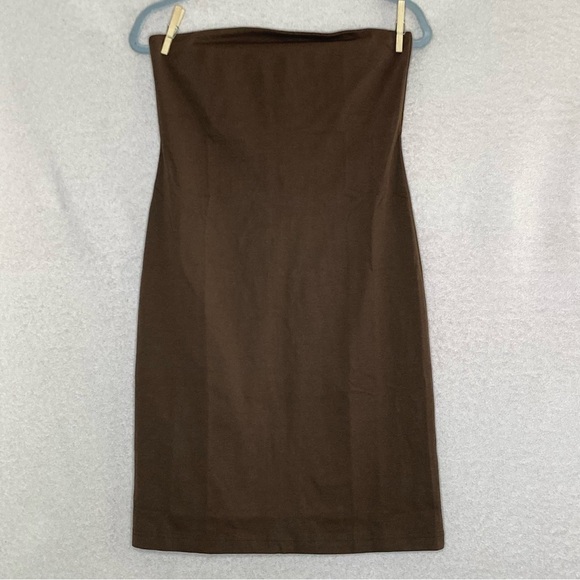 Tuckernuck Bronze Metallic Knit Indie Midi Dress-Brown-Women’s M-Party-Cocktail - Picture 15 of 16